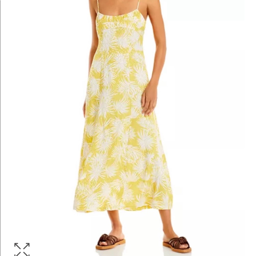 Rebecca Taylor Floral Print Slip Dress - Yellow